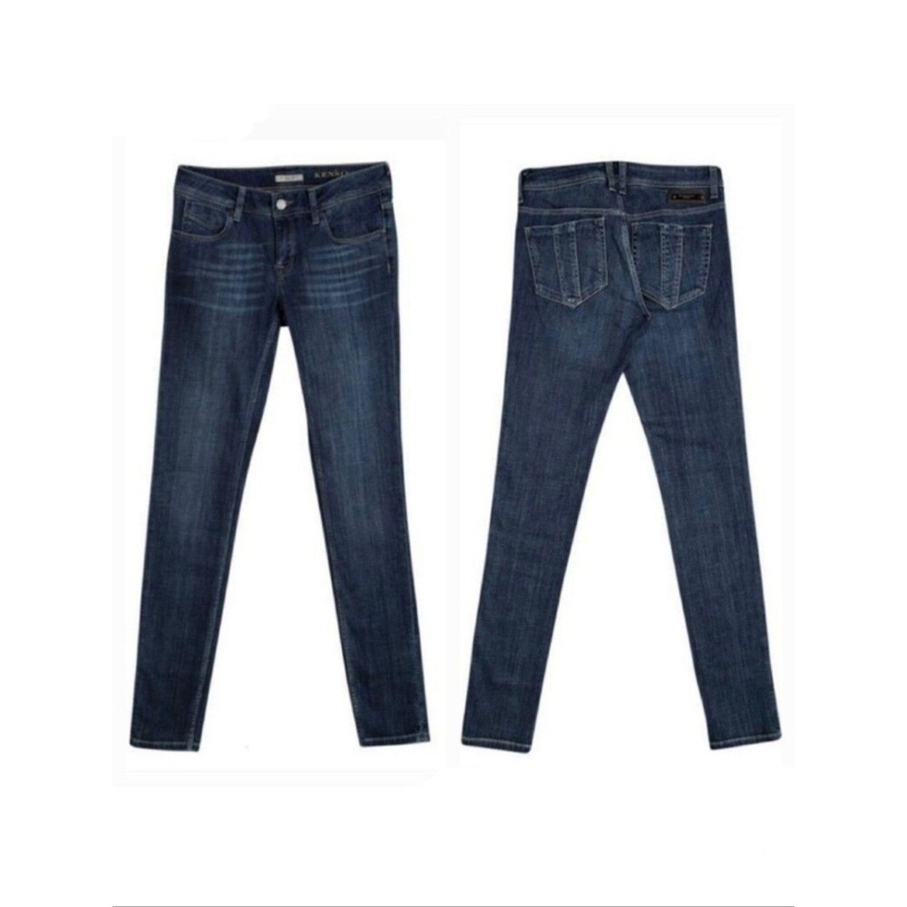 Burberry Brit Women’s Skinny Slim Kensington Mid-Rise Dark Wash Denim Size 24